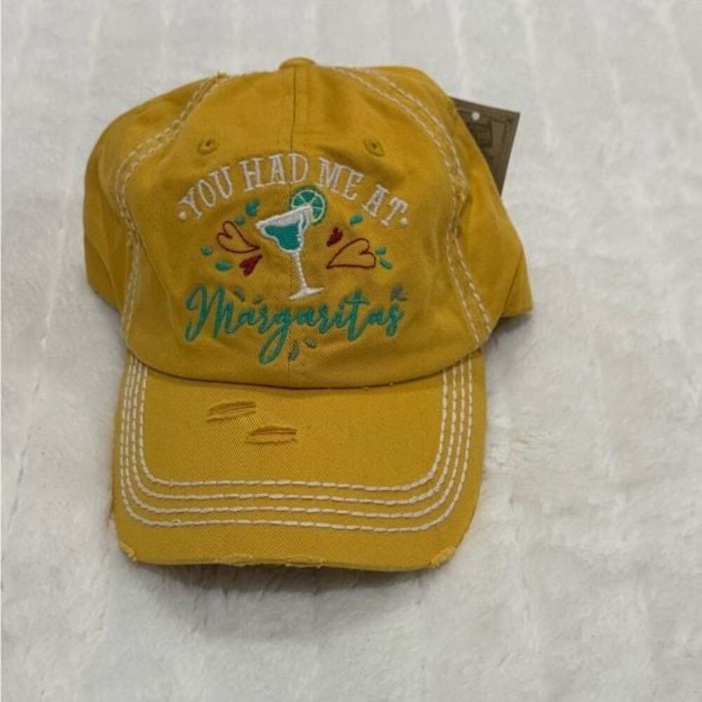 Kbethos Mustard Ball Cap with Embroidered Design - Size OS